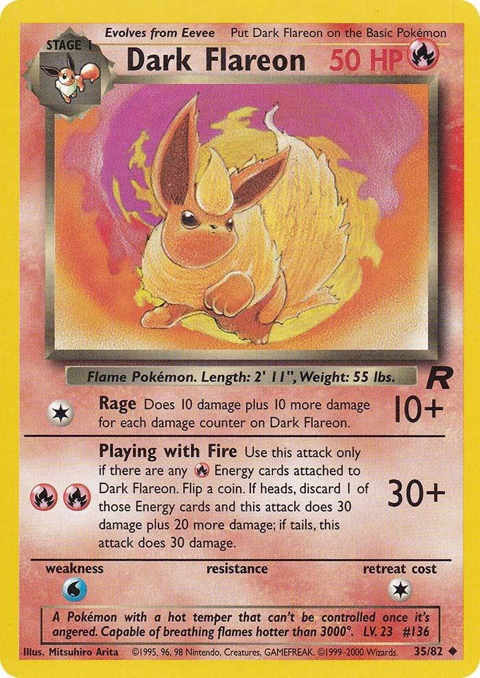 Dark Flareon (35/82) [Team Rocket Unlimited] | Mega City Incorporated