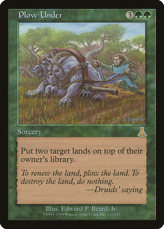 Plow Under [Urza's Destiny] | Mega City Incorporated