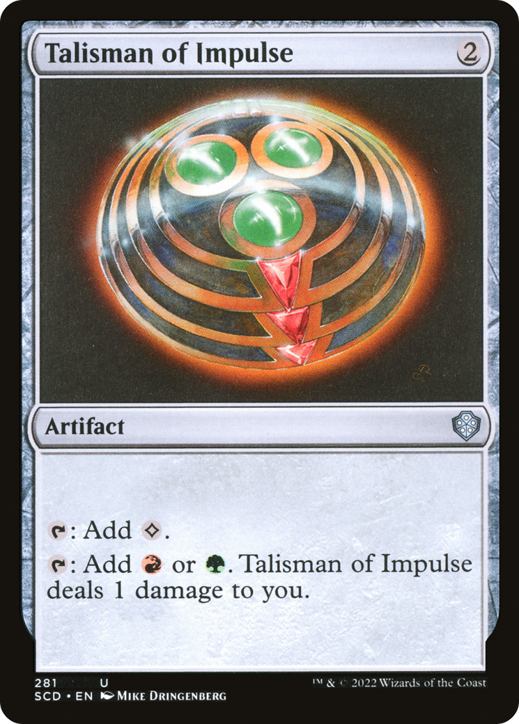 Talisman of Impulse [Starter Commander Decks] | Mega City Incorporated