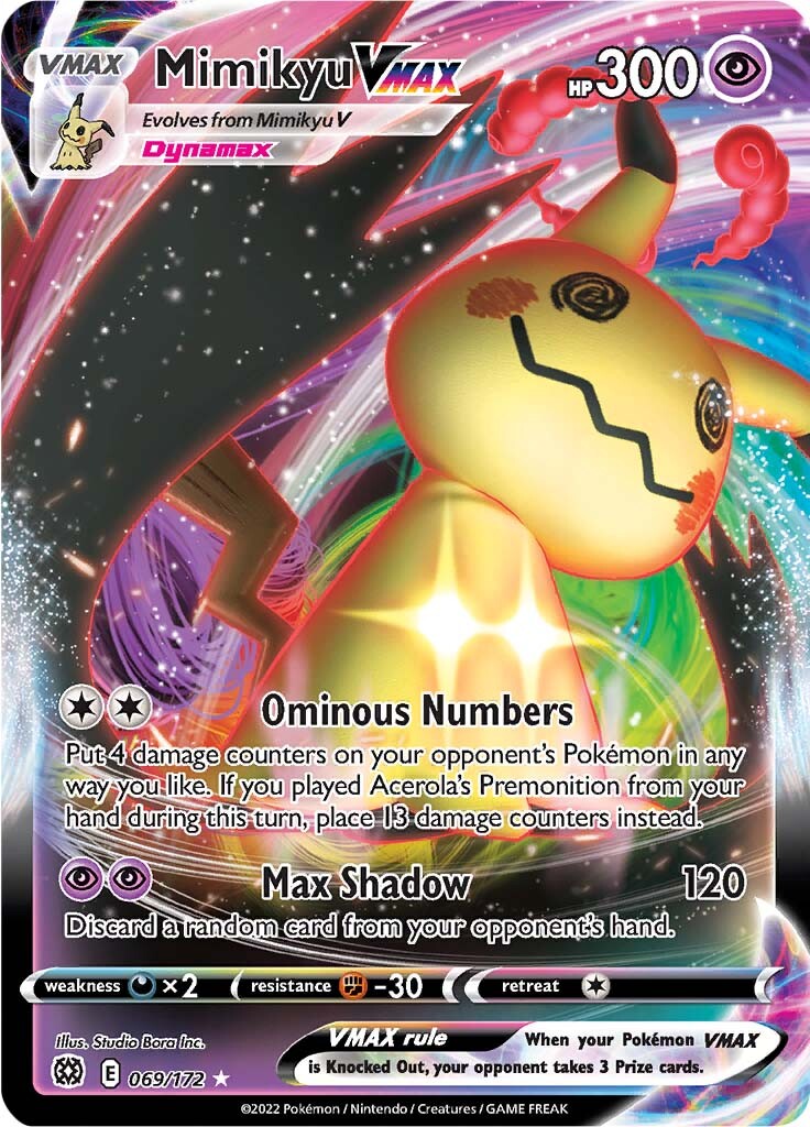 Mimikyu VMAX (069/172) [Sword & Shield: Brilliant Stars] | Mega City Incorporated