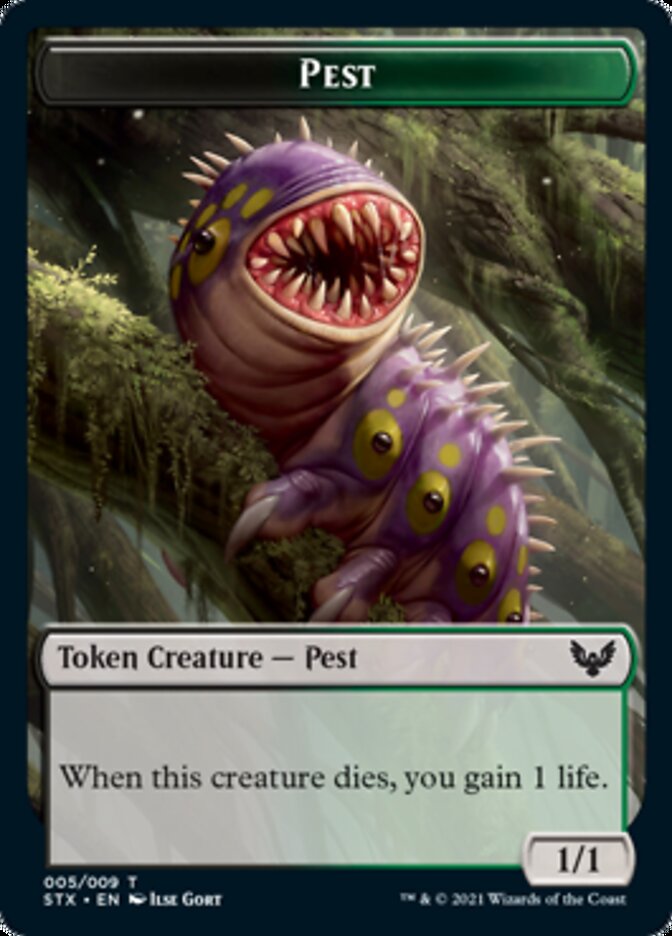 Pest Token [Strixhaven: School of Mages Tokens] | Mega City Incorporated