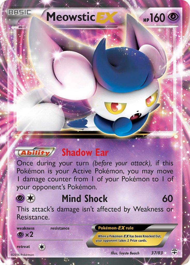 Meowstic EX (37/83) [XY: Generations] | Mega City Incorporated