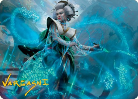 Bearer of Memory Art Card (Gold-Stamped Signature) [Kamigawa: Neon Dynasty Art Series] | Mega City Incorporated
