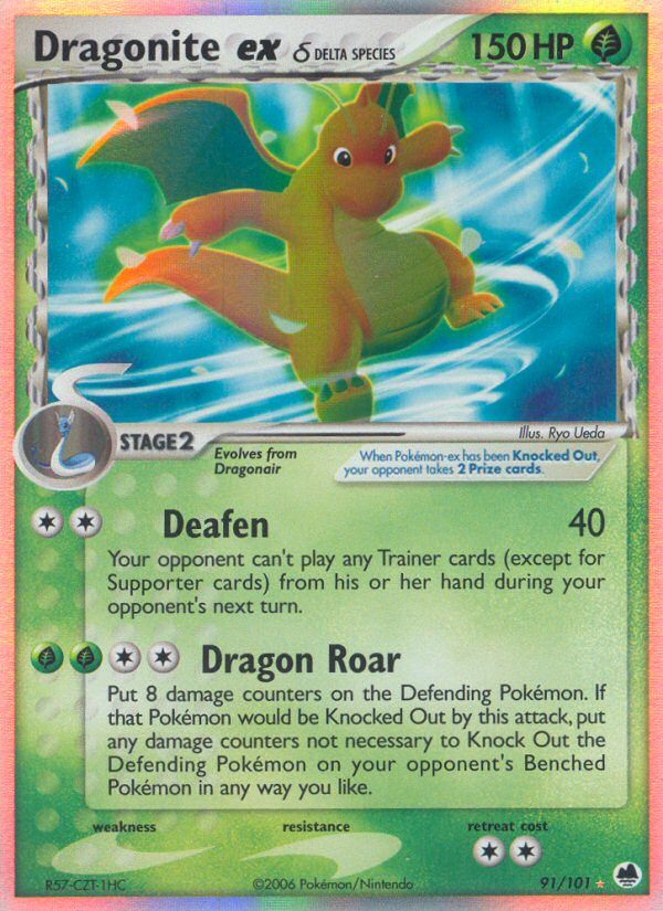 Dragonite ex (91/101) (Delta Species) [EX: Dragon Frontiers] | Mega City Incorporated