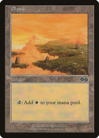 Plains (332) [Urza's Saga] | Mega City Incorporated