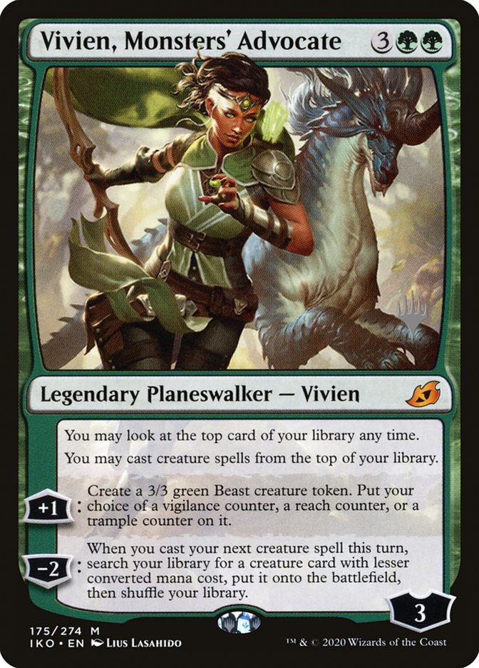 Vivien, Monsters' Advocate (Promo Pack) [Ikoria: Lair of Behemoths Promos] | Mega City Incorporated