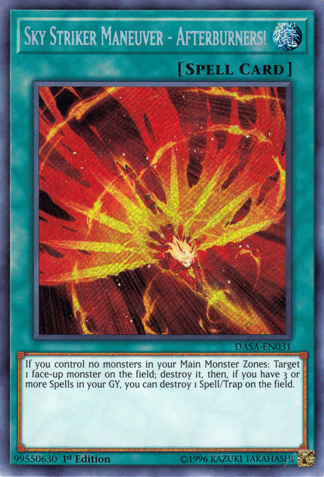 Sky Striker Maneuver - Afterburners! [DASA-EN031] Secret Rare | Mega City Incorporated