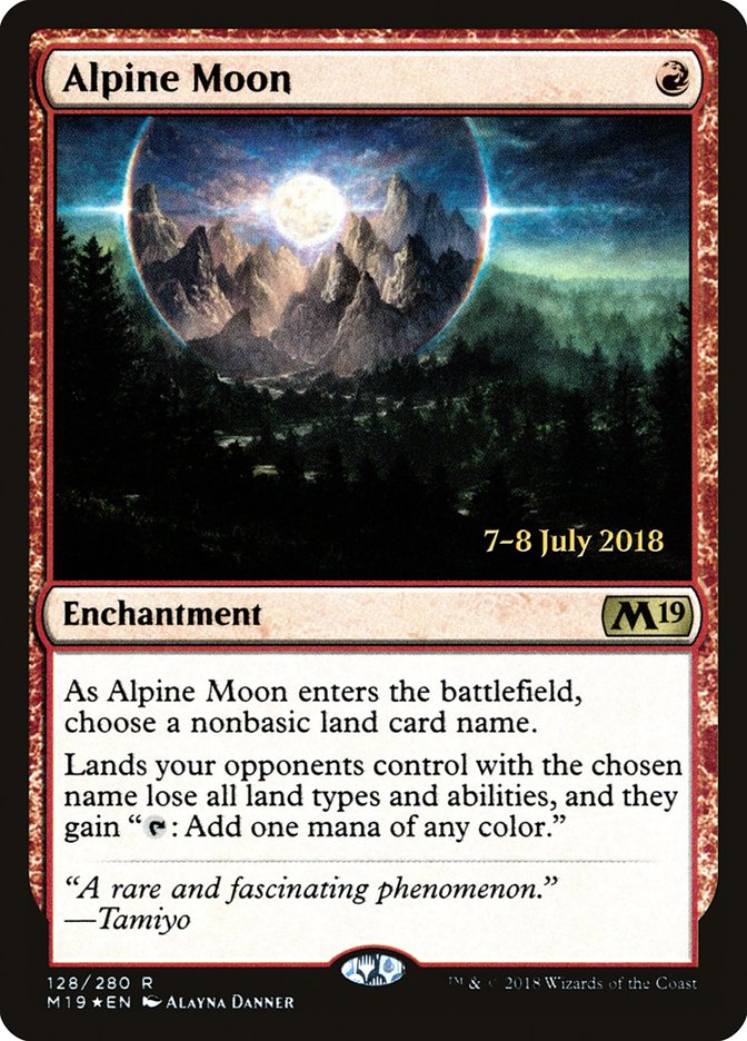 Alpine Moon  [Core Set 2019 Prerelease Promos] | Mega City Incorporated