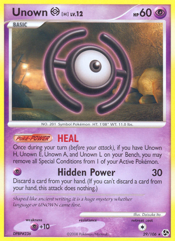 Unown H (29/106) [Diamond & Pearl: Great Encounters] | Mega City Incorporated