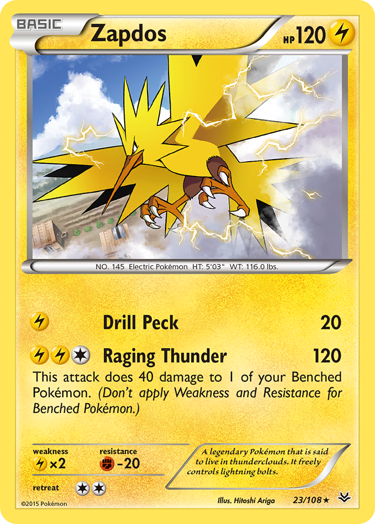 Zapdos (23/108) [XY: Roaring Skies] | Mega City Incorporated