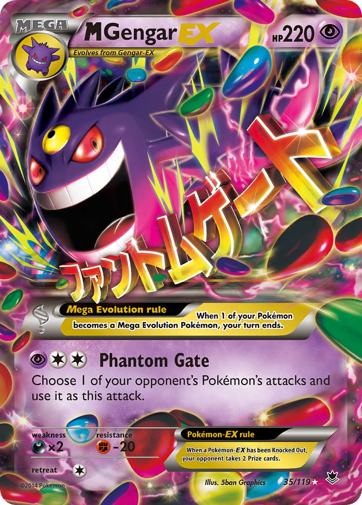 M Gengar EX (35/119) [XY: Phantom Forces] | Mega City Incorporated