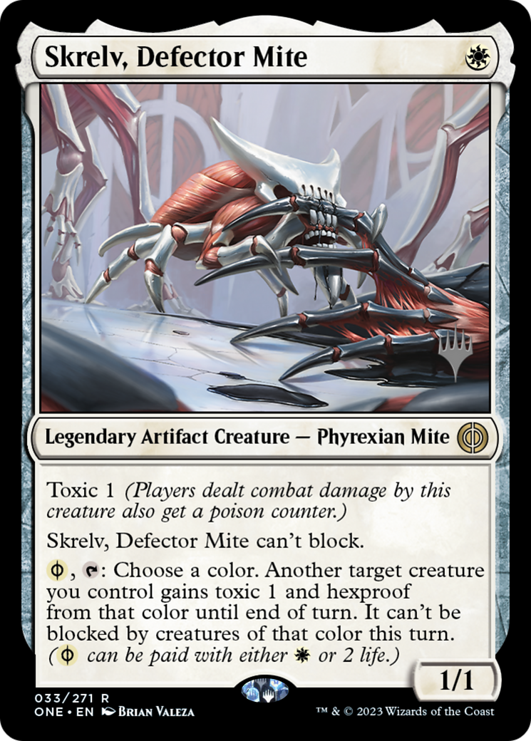 Skrelv, Defector Mite (Promo Pack) [Phyrexia: All Will Be One Promos] | Mega City Incorporated