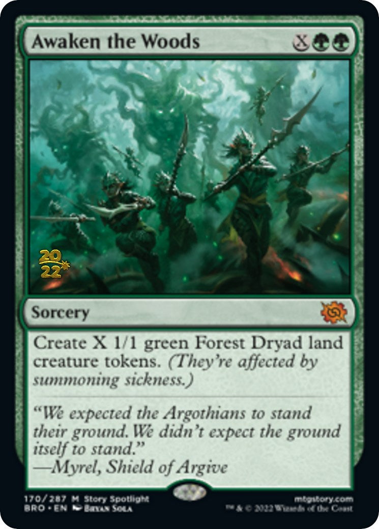 Awaken the Woods [The Brothers' War: Prerelease Promos] | Mega City Incorporated