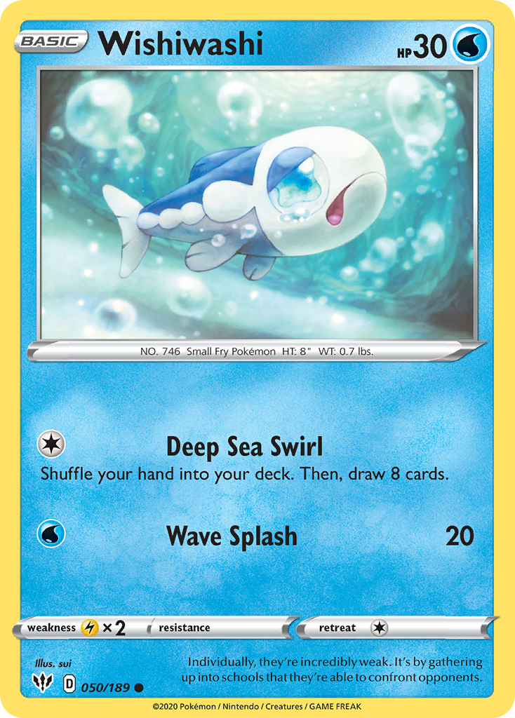 Wishiwashi (050/189) [Sword & Shield: Darkness Ablaze] | Mega City Incorporated