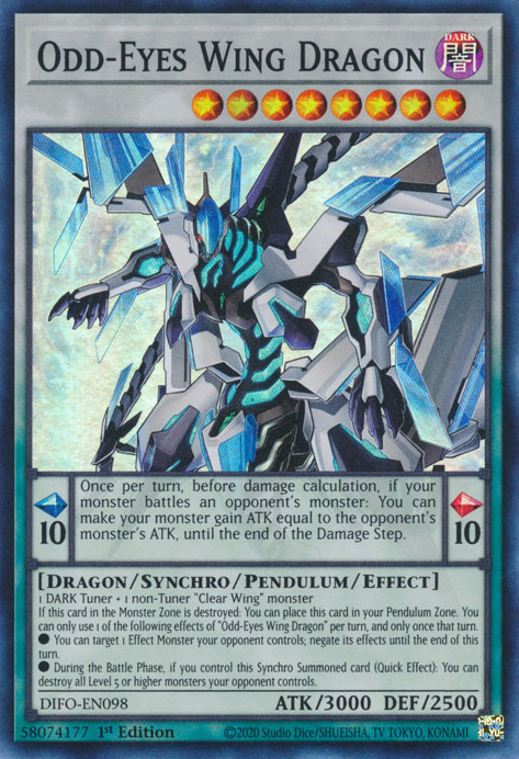 Odd-Eyes Wing Dragon [DIFO-EN098] Super Rare | Mega City Incorporated