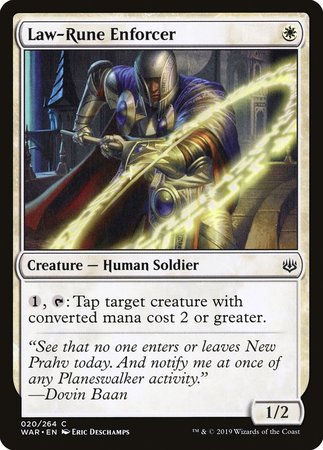 Law-Rune Enforcer [War of the Spark] | Mega City Incorporated