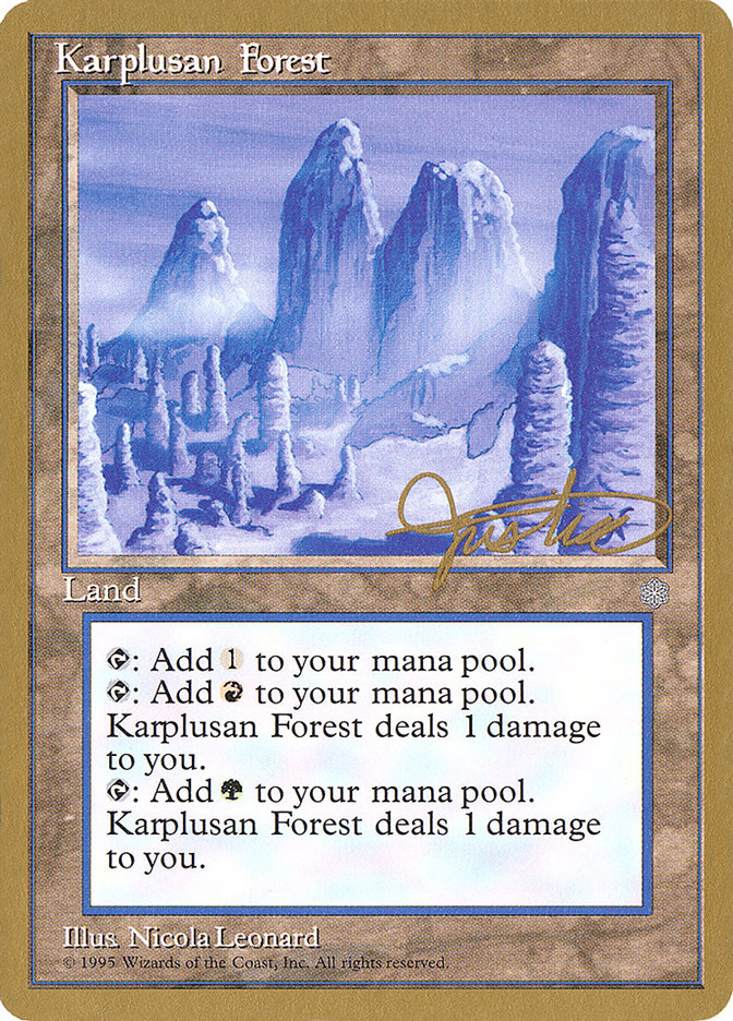 Karplusan Forest (Mark Justice) [Pro Tour Collector Set] | Mega City Incorporated
