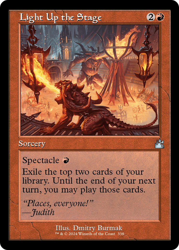 Light Up the Stage (Retro Frame) [Ravnica Remastered] | Mega City Incorporated