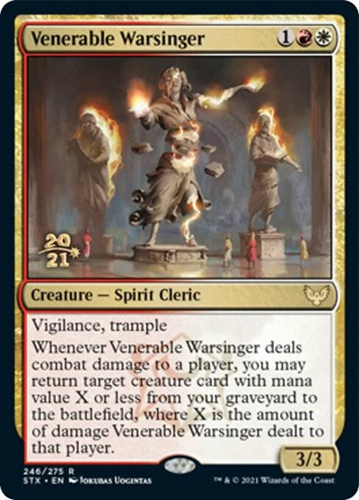 Venerable Warsinger [Strixhaven: School of Mages Prerelease Promos] | Mega City Incorporated