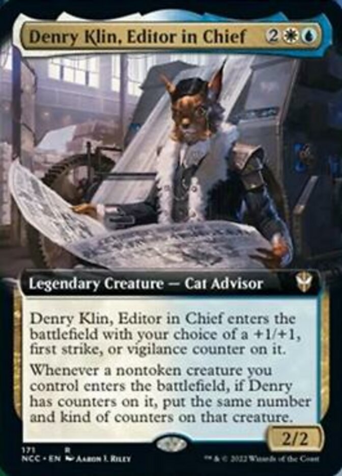 Denry Klin, Editor in Chief (Extended Art) [Streets of New Capenna Commander] | Mega City Incorporated