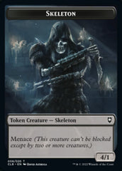 Treasure // Skeleton Double-sided Token [Commander Legends: Battle for Baldur's Gate Tokens] | Mega City Incorporated