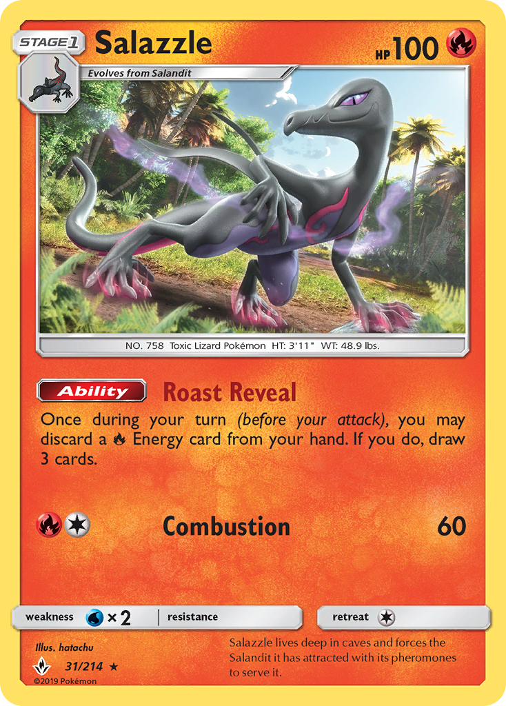 Salazzle (31/214) [Sun & Moon: Unbroken Bonds] | Mega City Incorporated