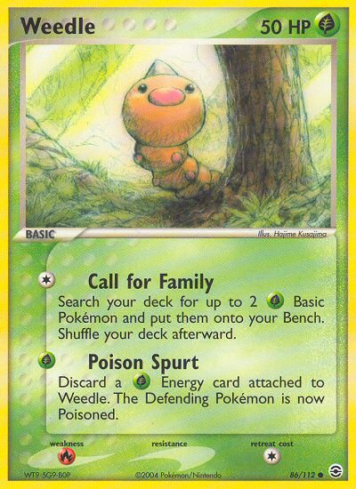 Weedle (86/112) [EX: FireRed & LeafGreen] | Mega City Incorporated