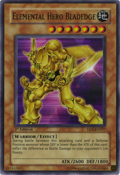 Elemental Hero Bladedge [EEN-EN007] Super Rare | Mega City Incorporated