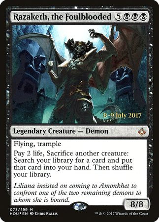 Razaketh, the Foulblooded [Hour of Devastation Promos] | Mega City Incorporated