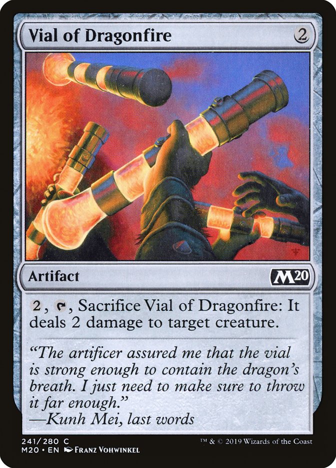 Vial of Dragonfire [Core Set 2020] | Mega City Incorporated