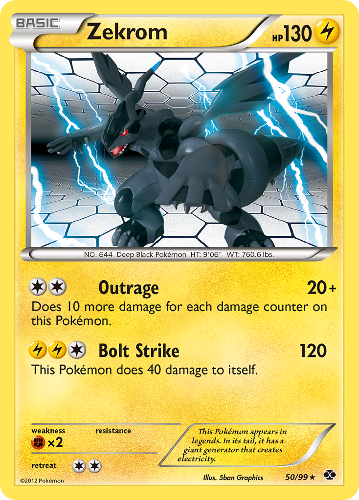 Zekrom (50/99) [Black & White: Next Destinies] | Mega City Incorporated