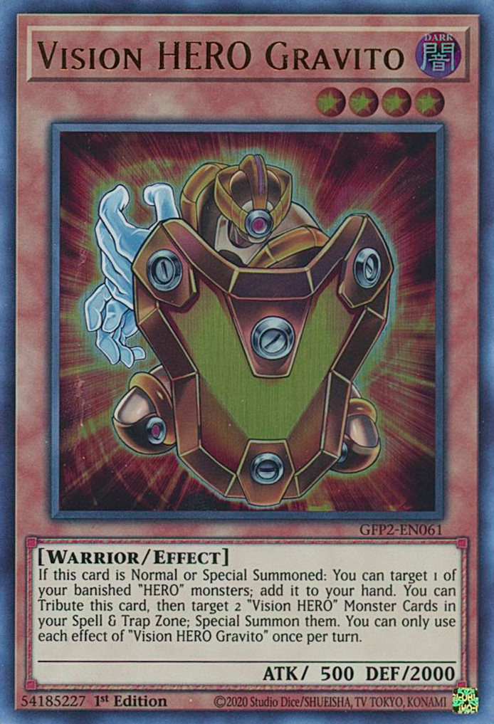 Vision HERO Gravito [GFP2-EN061] Ultra Rare | Mega City Incorporated