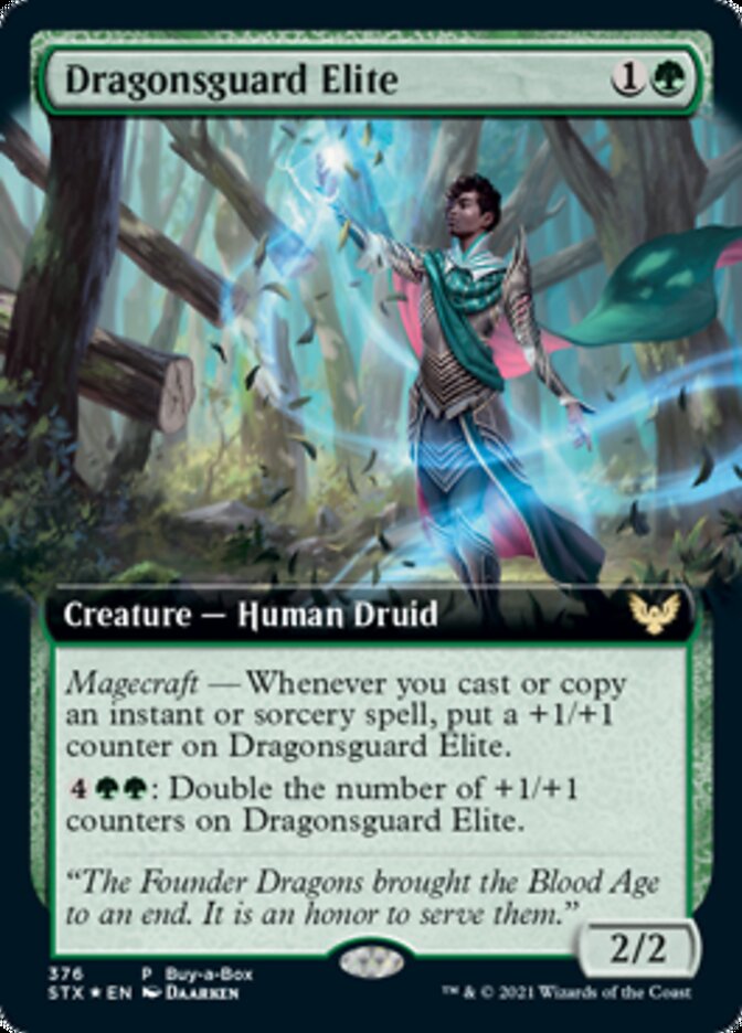 Dragonsguard Elite (Buy-A-Box) [Strixhaven: School of Mages Promos] | Mega City Incorporated