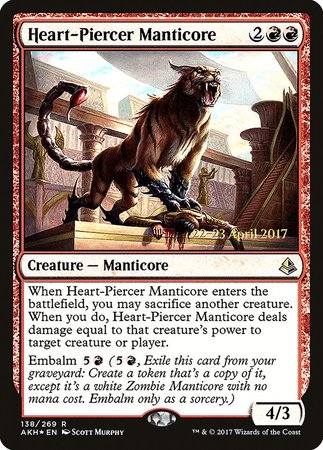 Heart-Piercer Manticore [Amonkhet Promos] | Mega City Incorporated