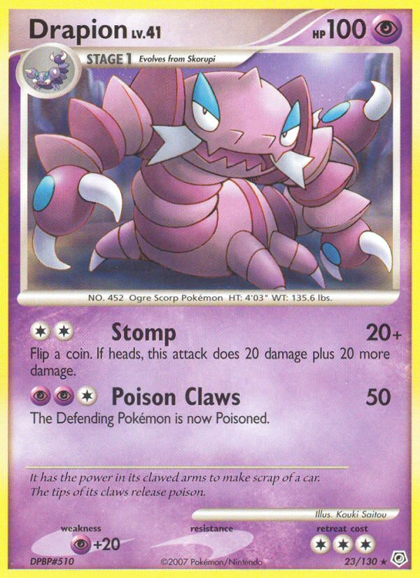 Drapion (23/130) [Diamond & Pearl: Base Set] | Mega City Incorporated