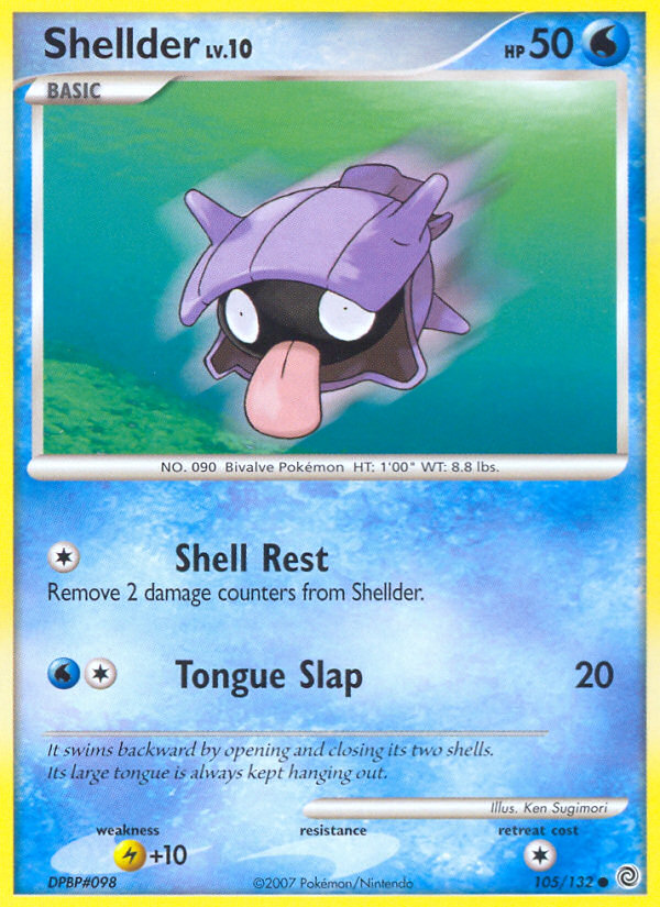 Shellder (105/132) [Diamond & Pearl: Secret Wonders] | Mega City Incorporated