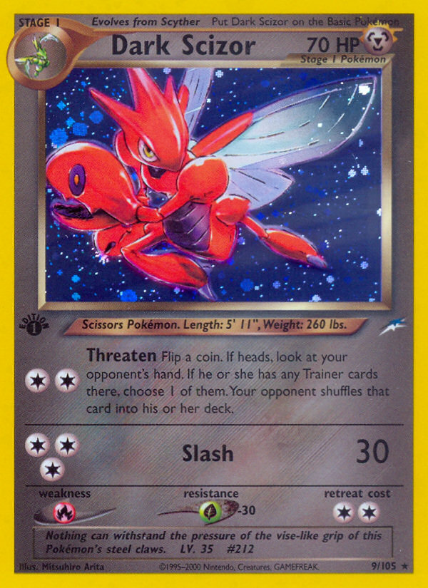 Dark Scizor (9/105) [Neo Destiny 1st Edition] | Mega City Incorporated