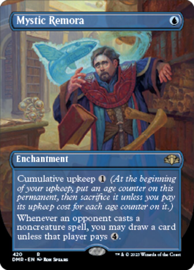 Mystic Remora (Borderless Alternate Art) [Dominaria Remastered] | Mega City Incorporated