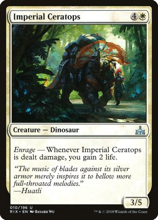 Imperial Ceratops [Rivals of Ixalan] | Mega City Incorporated