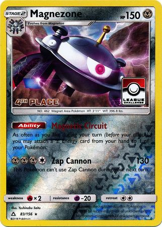 Magnezone (83/156) (League Promo 4th Place) [Sun & Moon: Ultra Prism] | Mega City Incorporated