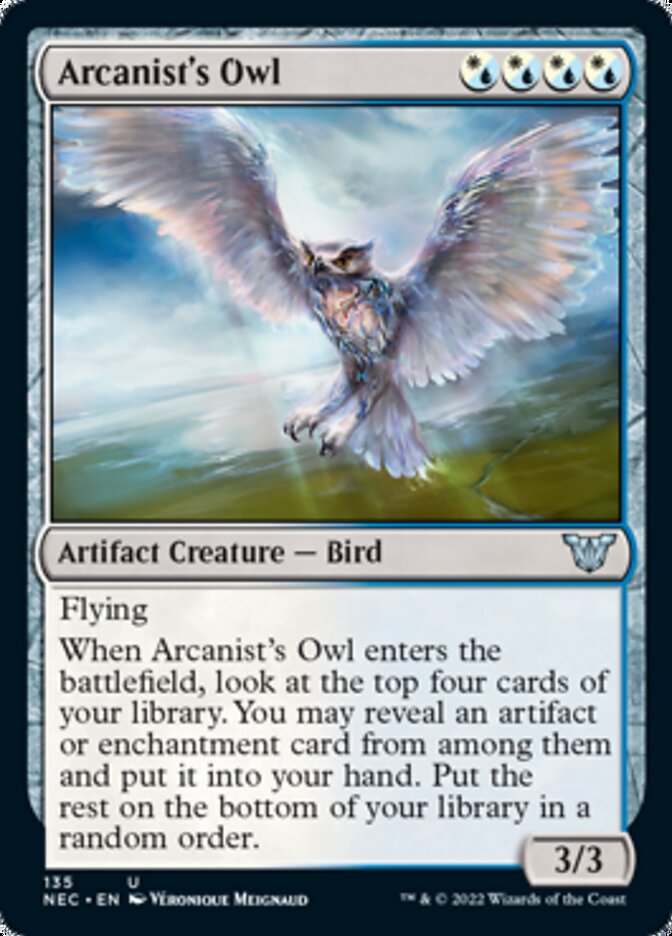 Arcanist's Owl [Kamigawa: Neon Dynasty Commander] | Mega City Incorporated