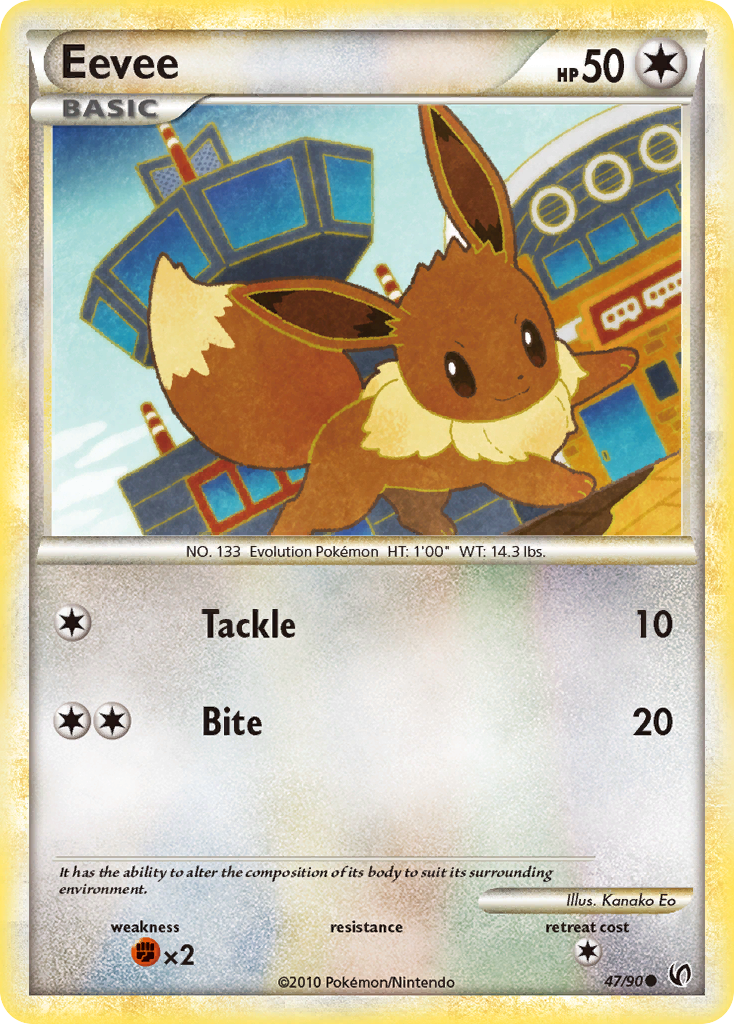 Eevee (47/90) [HeartGold & SoulSilver: Undaunted] | Mega City Incorporated