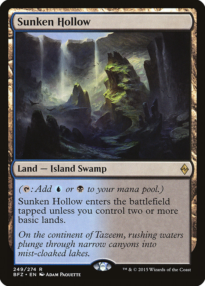 Sunken Hollow [Battle for Zendikar] | Mega City Incorporated