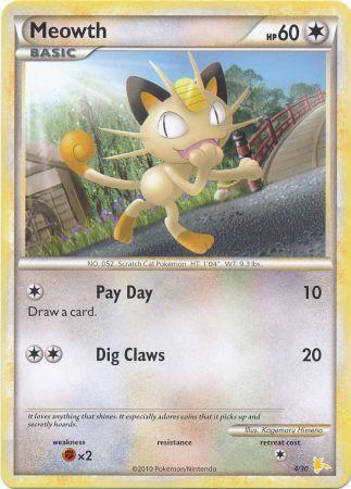 Meowth (4/30) [HeartGold & SoulSilver: Trainer Kit - Raichu] | Mega City Incorporated