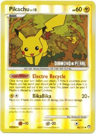 Pikachu (94/123) [Burger King Promos: 2008 Collection] | Mega City Incorporated