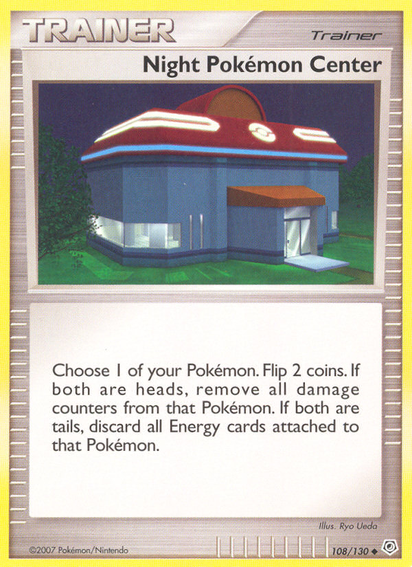 Night Pokemon Center (108/130) [Diamond & Pearl: Base Set] | Mega City Incorporated