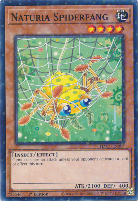 Naturia Spiderfang (Duel Terminal) [HAC1-EN098] Common | Mega City Incorporated