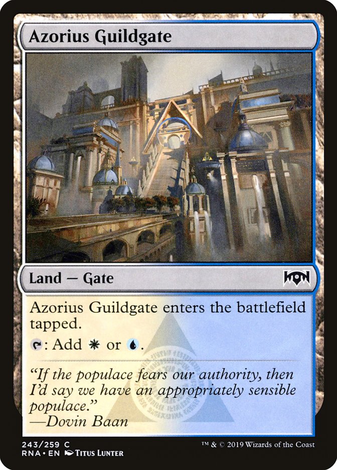 Azorius Guildgate (243/259) [Ravnica Allegiance] | Mega City Incorporated