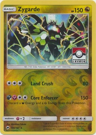 Zygarde (100/147) (League Promo) [Sun & Moon: Burning Shadows] | Mega City Incorporated