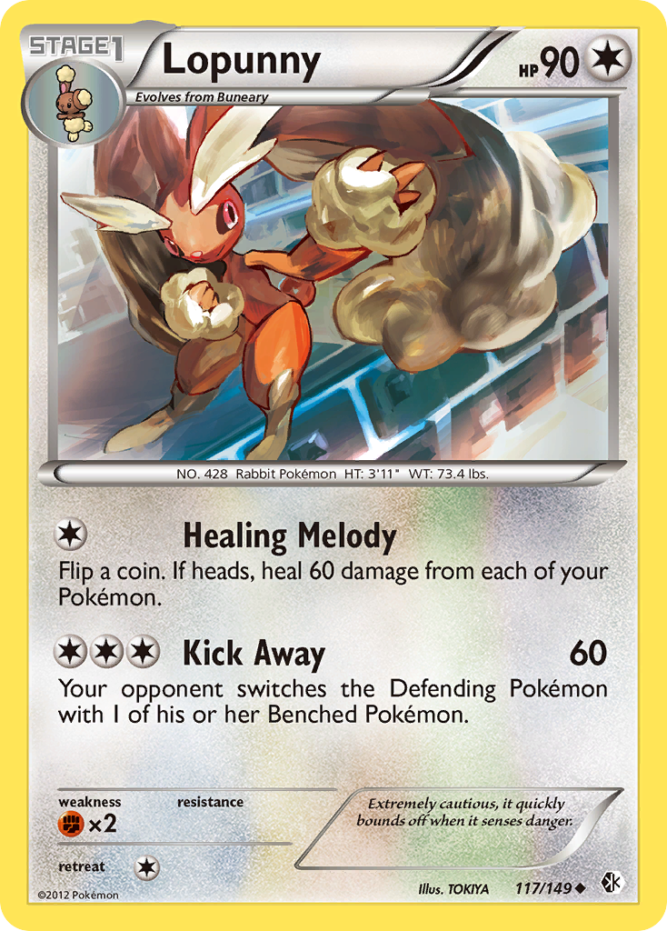 Lopunny (117/149) [Black & White: Boundaries Crossed] | Mega City Incorporated